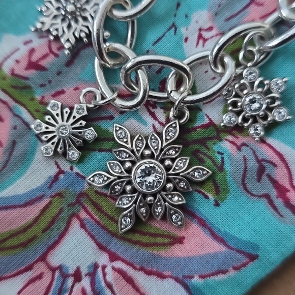 Brighton Collectibles Silver Snowflake Charm Bracelet - Picture 4 of 6